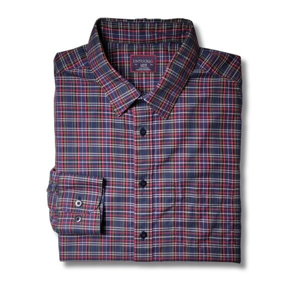 UNTUCKit Other - UNTUCKit Walker Road Multicolor Plaid Slim Fit Button Down Shirt L
